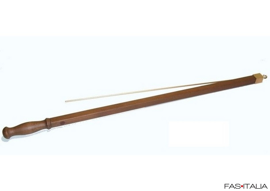 Stecca portagiornale in legno finitura oro