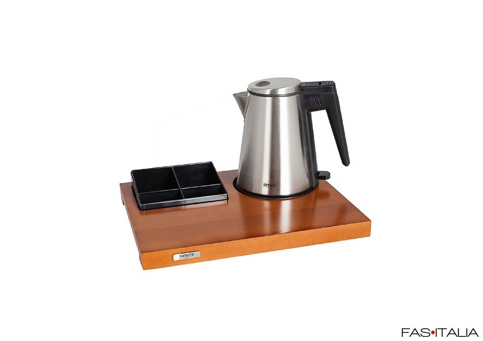 Set Bollitore Con Vassoio Per Hotel - Capacità 1 Litro, Potenza 1080-1260W, Spegnimento Automatico