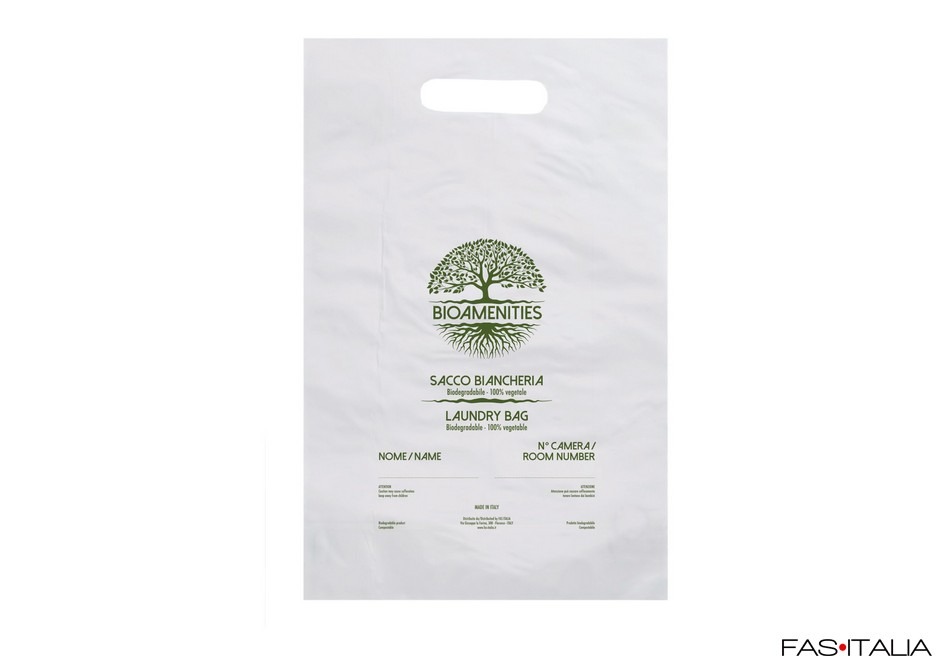 Sacchetti biancheria biodegradabili conf. 100 pz