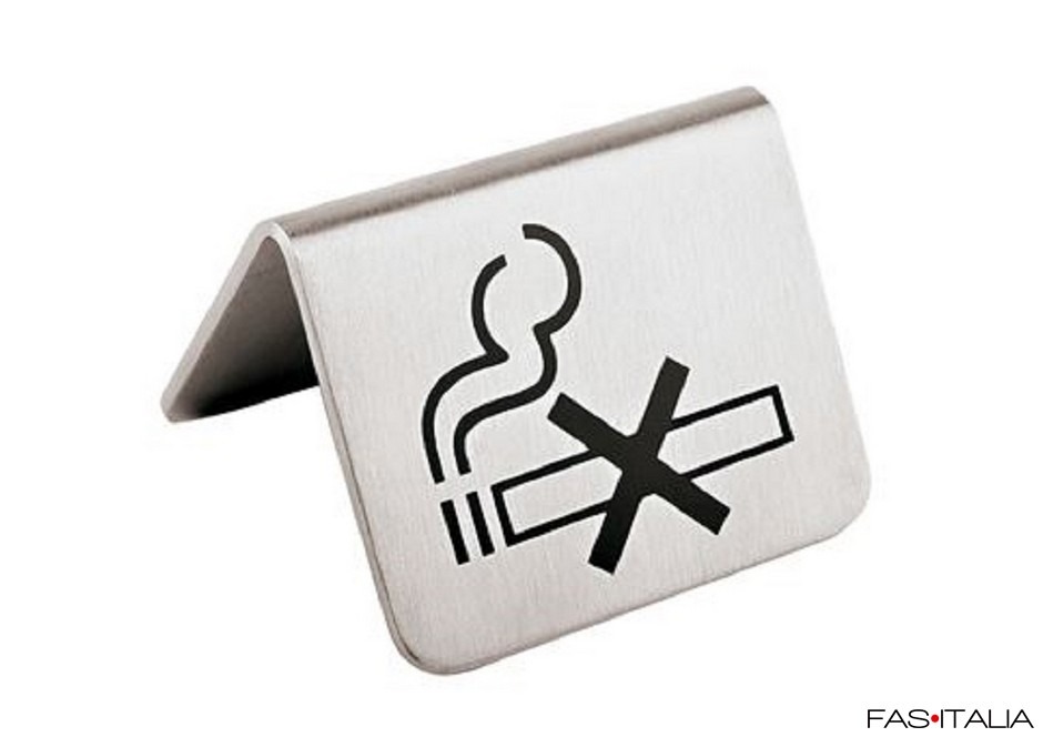 Targhetta da tavolo non fumare- 2 pezzi