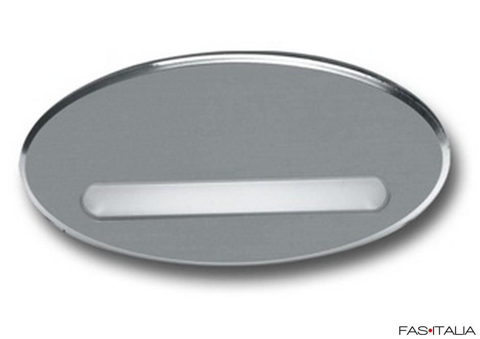 Portanome personalizzato cromo ovale magnete