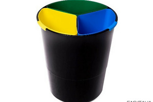 Cestino 15 lt 3 divisori grandi