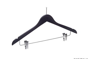 Appendiabiti con chiodo in legno portapantaloni conf. 6 pz