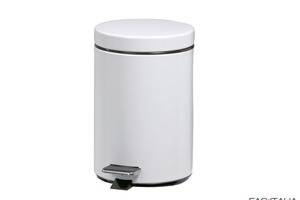Pattumiera 3 lt in acciaio verniciato bianco