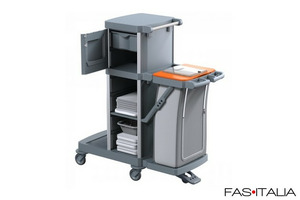 Carrello di servizio con ripiani e cassetto