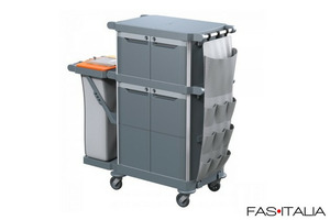 Carrello di servizio hotel con tasca laterale
