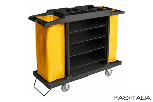 Carrello biancheria con 2 portasacchi