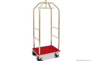 Carrello porta bagagli e abiti ottonato 79x59