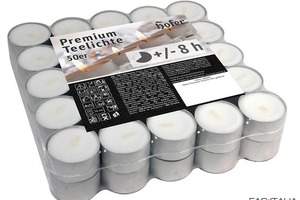 Lumini tealights blocked confezione da 50 pz