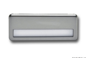 Portanome personalizzato cromo rettangolare magnete
