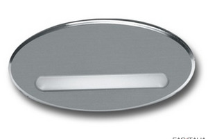 Portanome personalizzato cromo ovale magnete