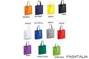 Borsa shopping in tnt personalizzata 36x40x8 50 pz