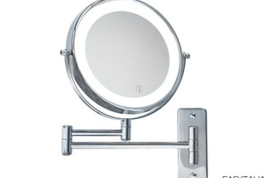 Specchio ingranditore 5x con luce a batteria