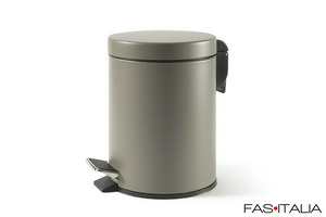 Pattumiera 5 lt a pedale grigio satinato
