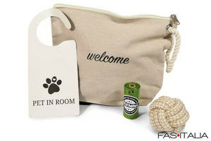 Welcome kit per cani con pochette